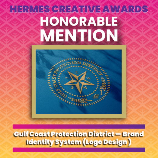 Hermes Honorable Mention — Gulf Coast Protection District logo design